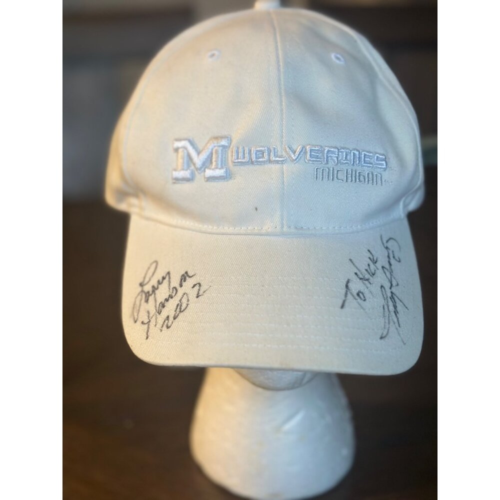 Michigan Wolverines Autographed Cap Signatures  Adjustable Strap 2002